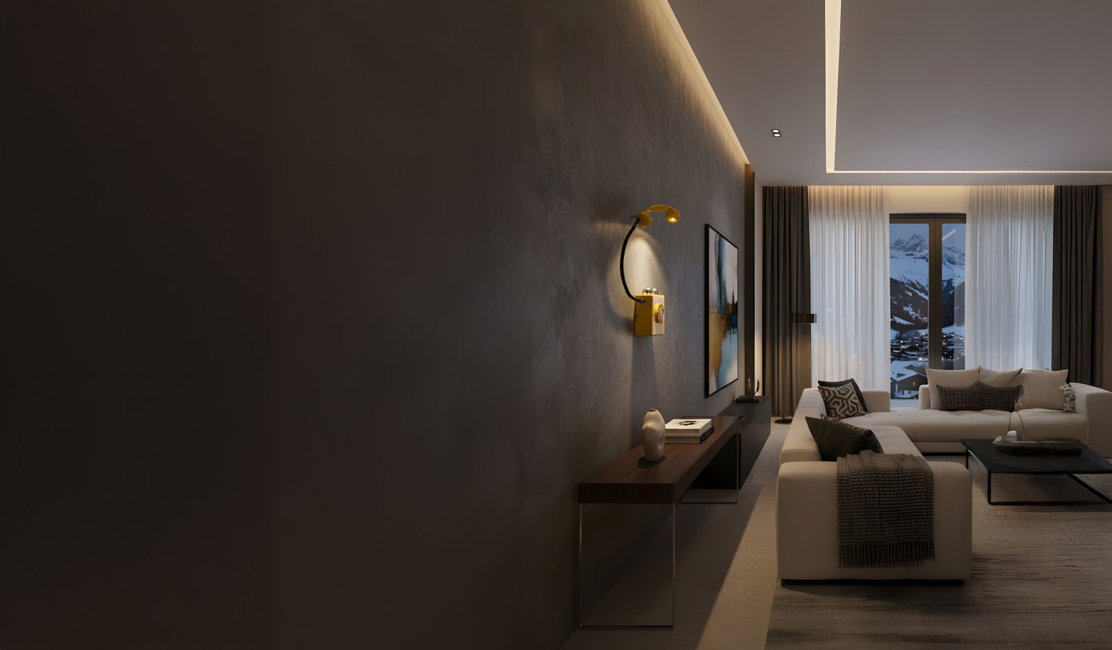 Ambiance intérieure avec lampe téléphone - Atelier N°24