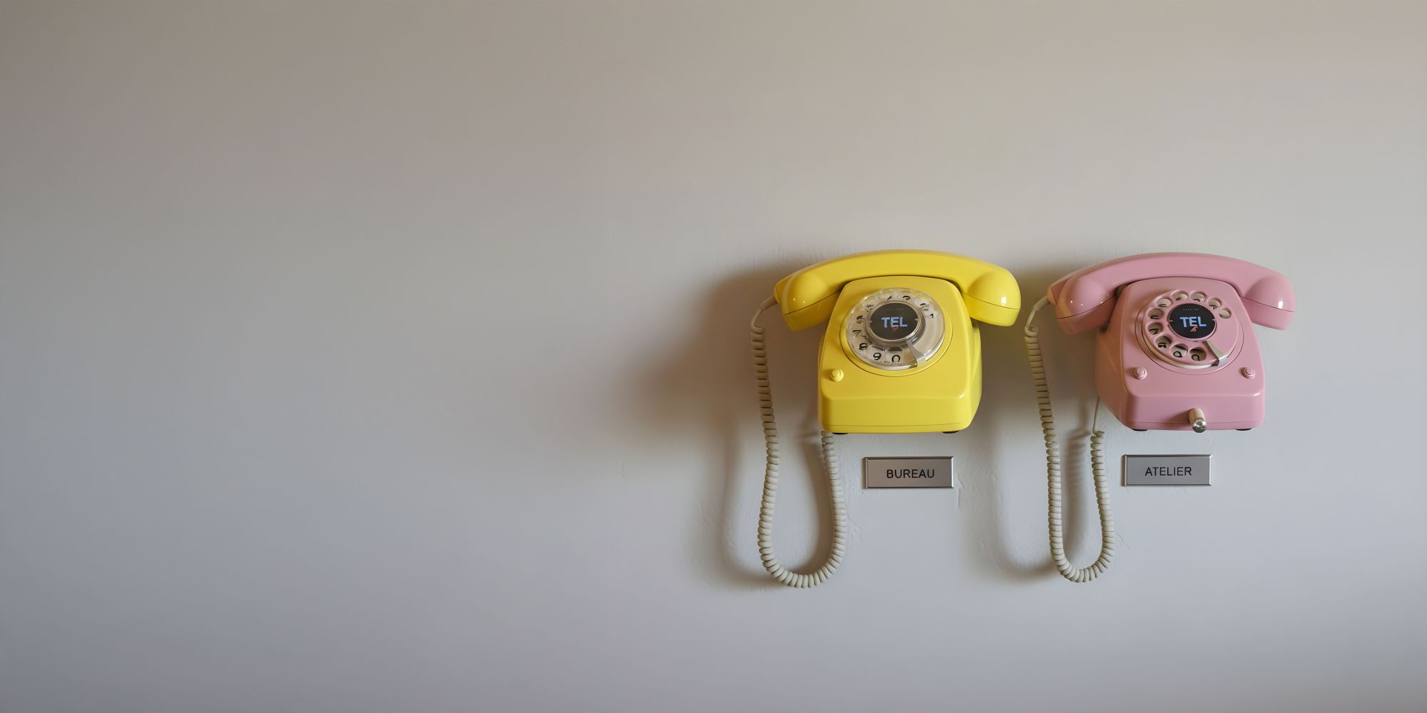 Private Leitungen – Vintage-Telefone für Büros – Atelier N°24